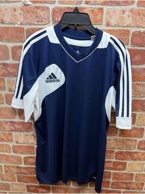 Adidas Condivo 12 Men's Navy & White climacool Performance Soccer Jersey sz M